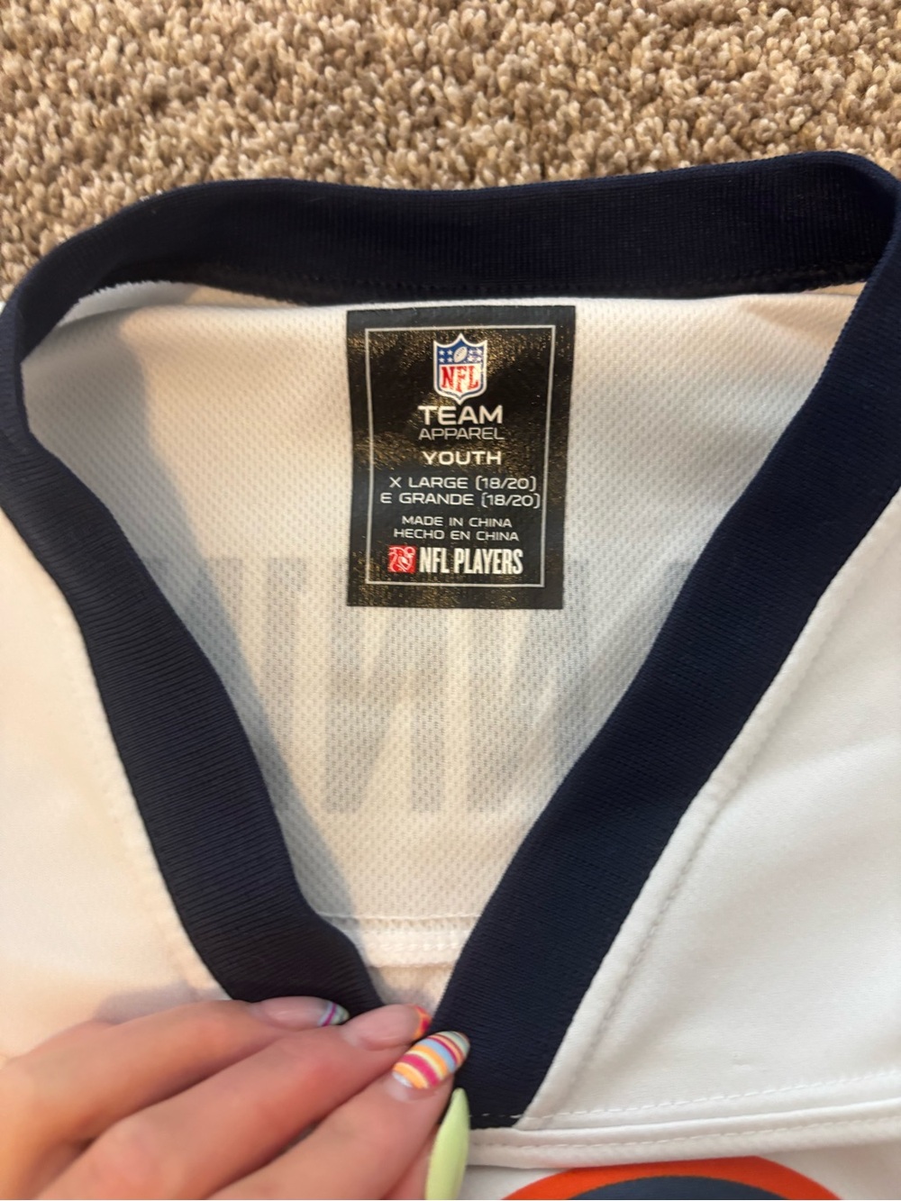 Youth XL Number 18 Manning Broncos Jersey